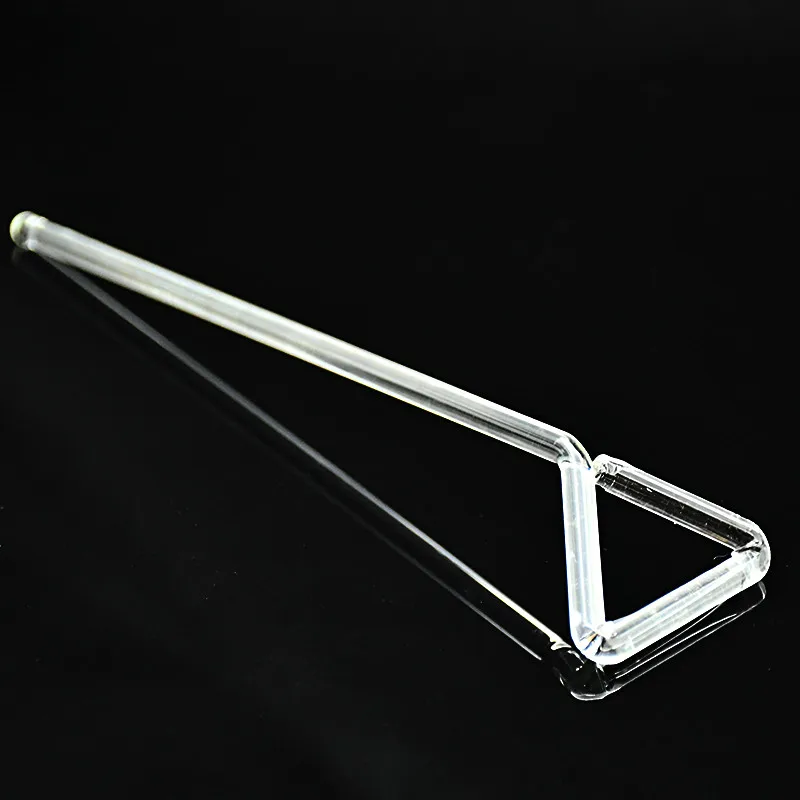Triangle Cell Coating Bar High Borosilicate Glass Cell Culture Dish Coated Stick Applicator Spatula Push Plates 5 / PK