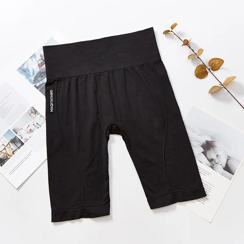 High Waist Sports Biker Shorts Women Naked Feeling Workout Push Up Leggings Tummy Control Yoga Running Fitness Gym Slim Pants