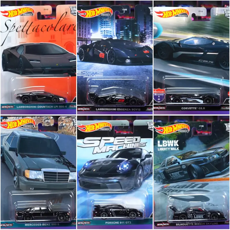 HW Car Model Hxd63 Car Culture Fast & Furious Boxed Alloy Car Model Garden Avenue Wheels Collectible Children Toys Hot Free Gift