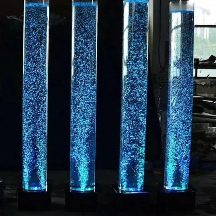 LED Vortex Bubble Fountain Tornado Fengshui Smart Lighting Rain Waterfall Cabinet Wall Tiles Wine Cabinet