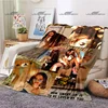 Pop Female Star Flannel Decorative Thin Blanket Rosalia Vila Tobella Beautiful Photo Blanket Portable Home Travel Office Blanket 6