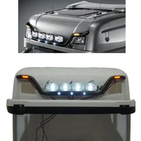 Square Front Dome LED Light Spotlight Lamp for Tamiya 1/14 RC Truck Scania 770s Actros Volvo Tractor RC Trailer LESU Tamiya Part 1