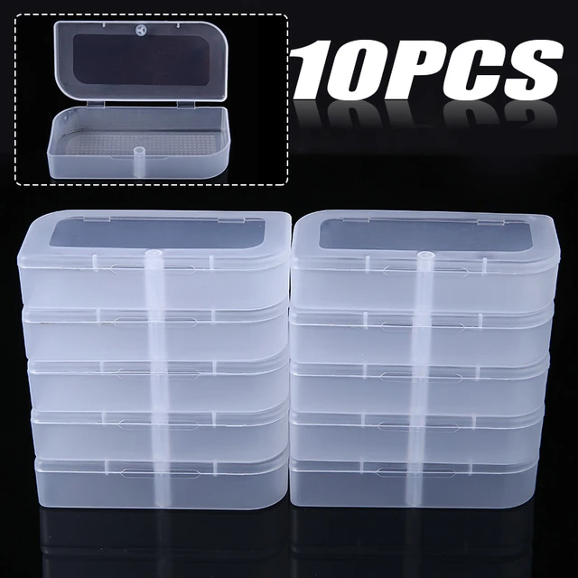 Small Plastic Transparent With Lid Collection Container Case Storage Box -  AliExpress