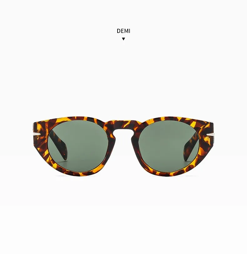 Gafas de sol redondas para hombre y mujer estilo retro uv400_voghion.com