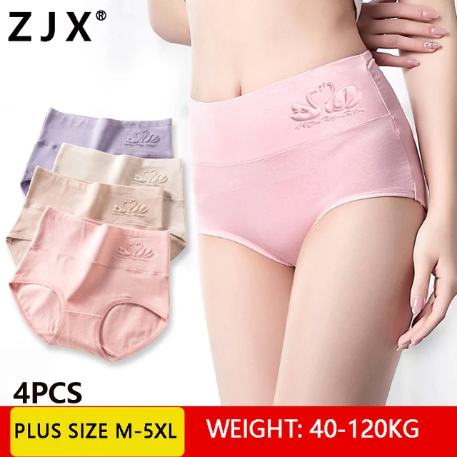 Sexy Women Plus Size 2xl 3xl 4xl Panties Letter Underwear Ladies Big Size  Briefs Soft Lingerie Cotton Underpants Mummy Shorts - Panties - AliExpress