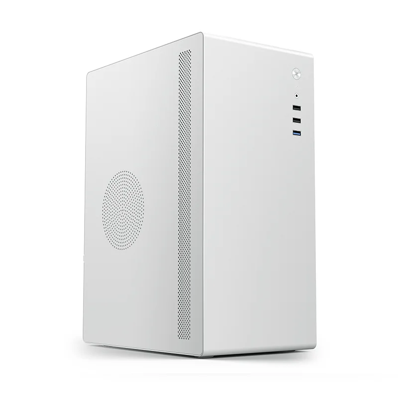 컴팩트 M-ATX 미니 타워 케이스, ShuoYi V200 데스크탑 컴퓨터 섀시, ATX 파워 서플라이 지원, 사무용으로 적합