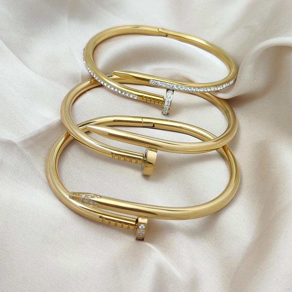 Zirkoon Rvs Armband 3a Zirkoon Nagel Armband & Armband Elegante Vrouwen