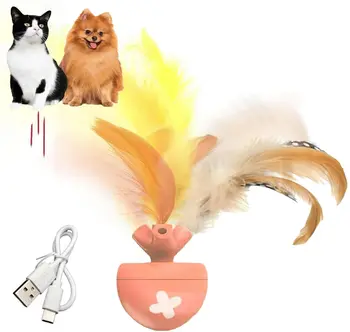 Pet toy fish bone spinning ball for cats to relieve boredom, automatic electric cat teasing toy ball, pet supplies 6