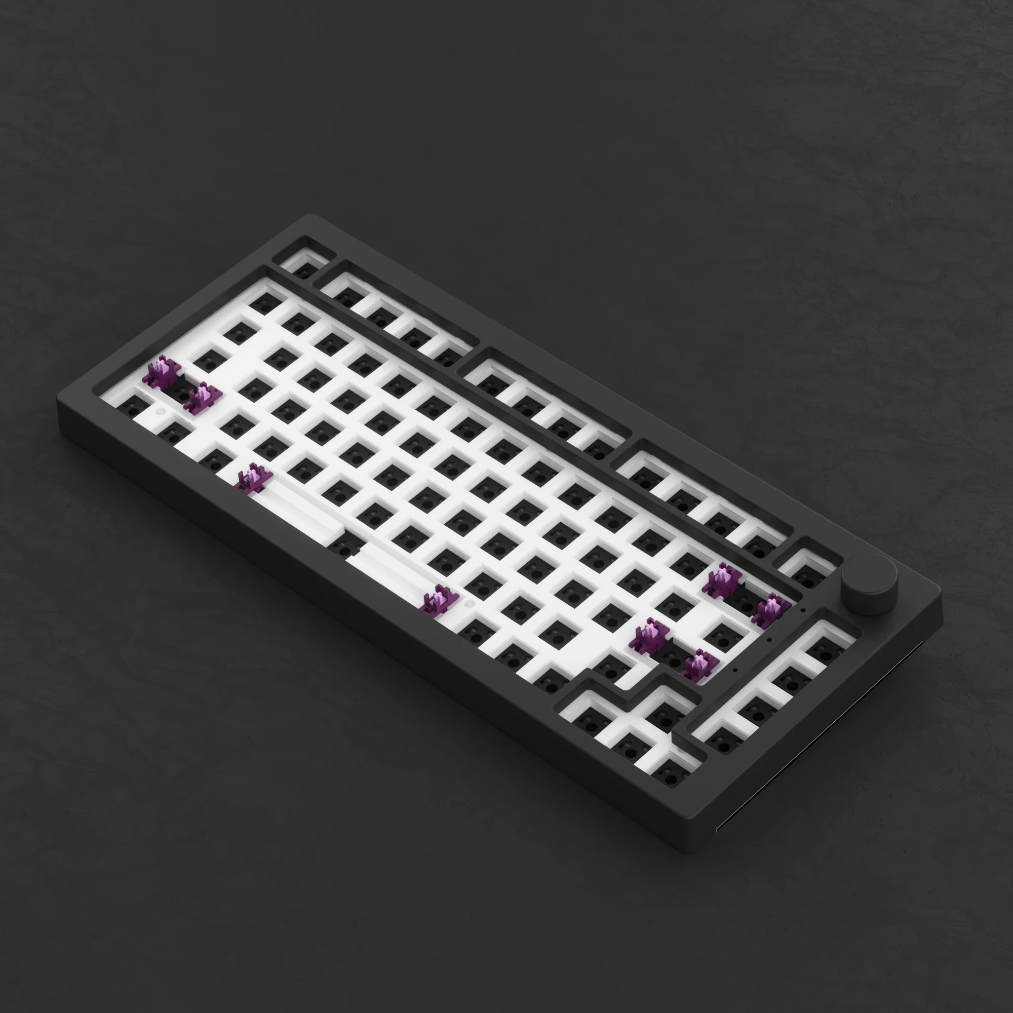 Akko 5075B VIA 키트 75% RGB 3/5 핀 핫 스왑 유선/2.4G/BT 5.0 손잡이 가스켓이 있는 무선 맞춤형 기계식 게임용 키보드 키트