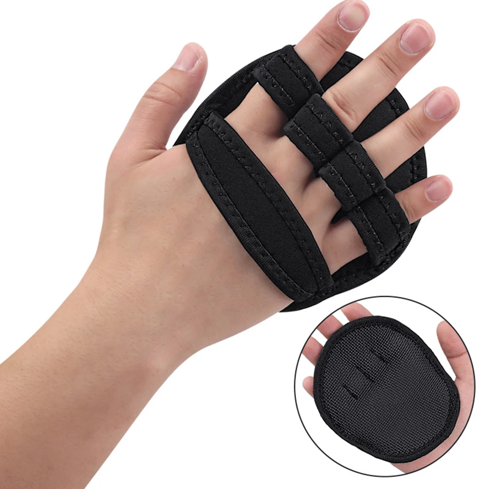 Lifting Grips Gym Workout Gloves Non-Slip Hand Grips Protector Weightlifting Leather Palm Guard Fitness Gloves for Men Women 1pair weight lifting training gloves women men fitness sports body building gymnastics grips gym hand palm protector gloves