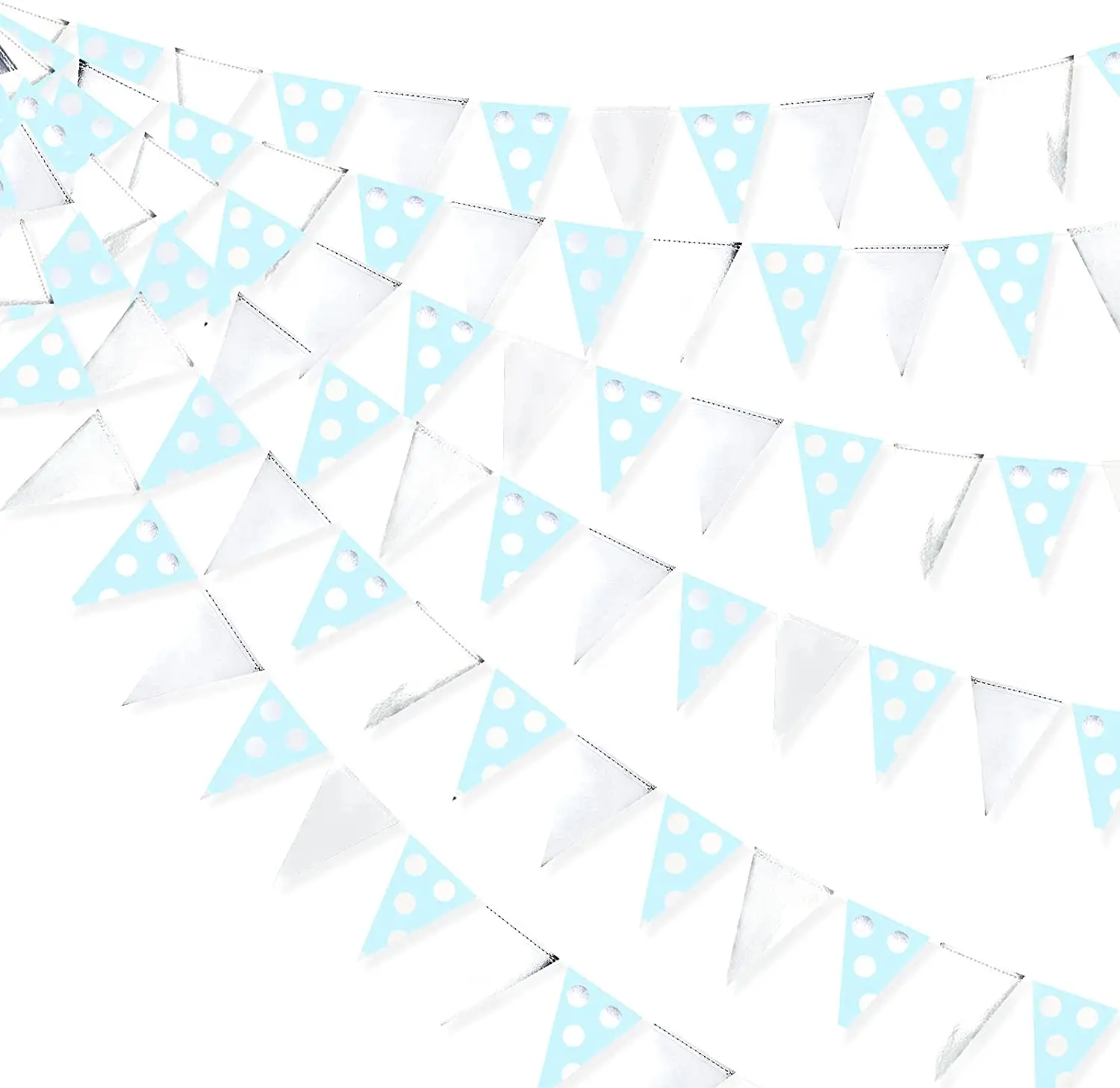 Rose Gold Triangle Garland for Celebrations and Decor