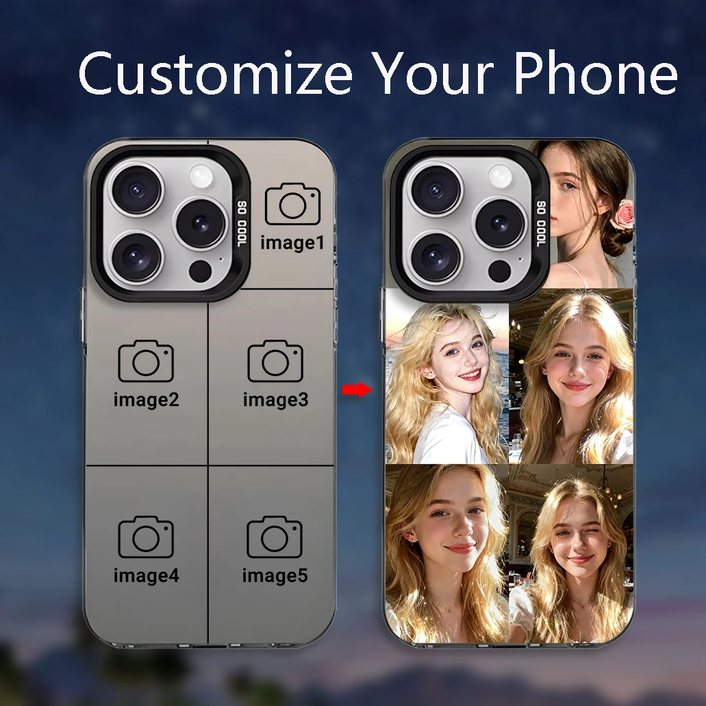 Personalized Luxury Soft Silicone Photo Case - Custom DIY Cover