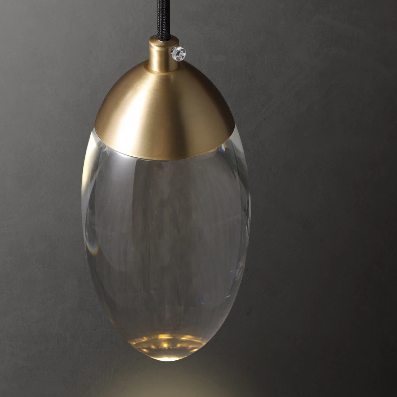 Postmodern Crystal Led Wall Light Copper Staircase Bedroom Bedside Living Room Background Wall Lamp 4