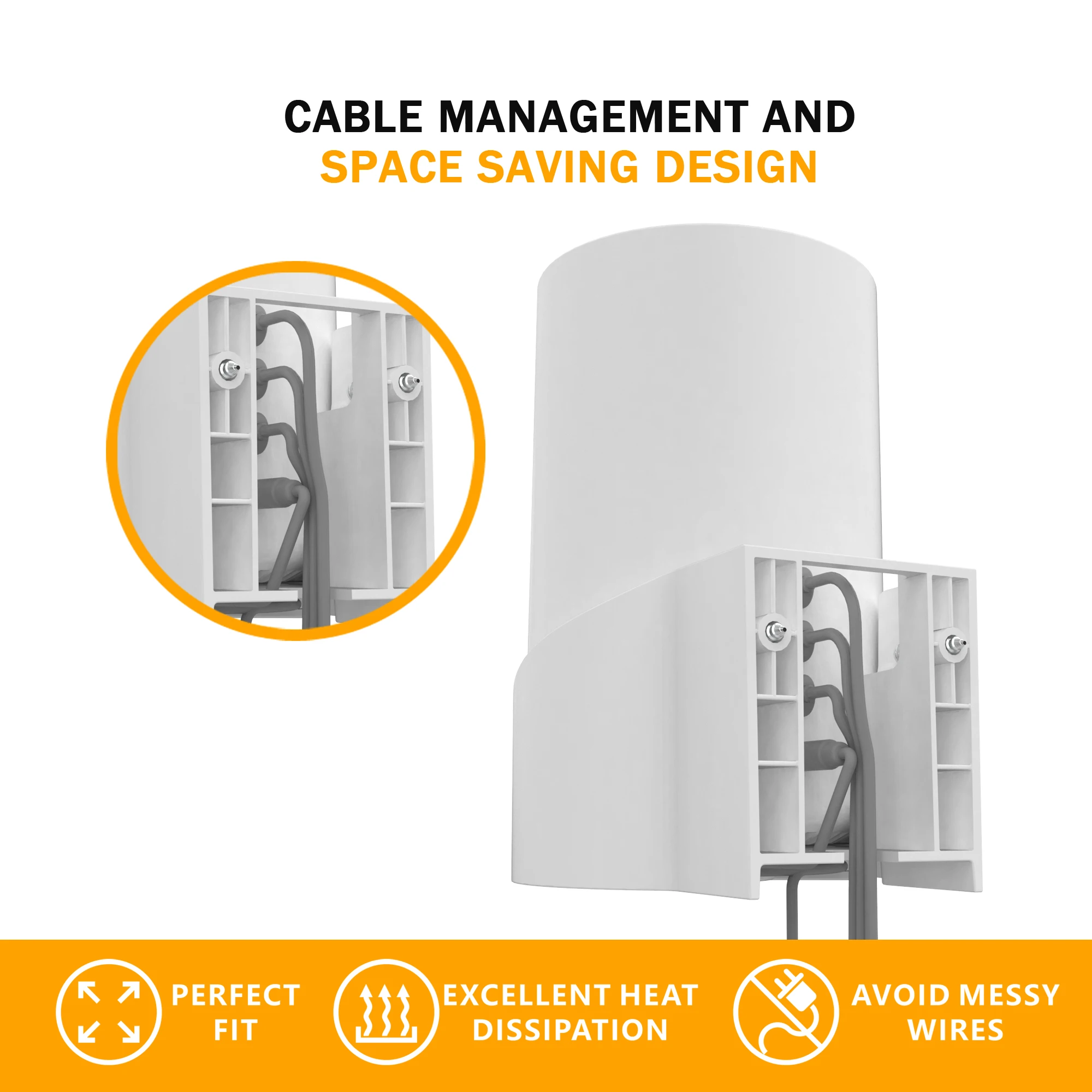 Wall Mount Bracket Wall Mount for TP-Link Deco X68/XE75/XE75 Pro AX5400 Whole Home Mesh Wi-Fi 6 System, Space-saving Wall Hanging Bracket Holder