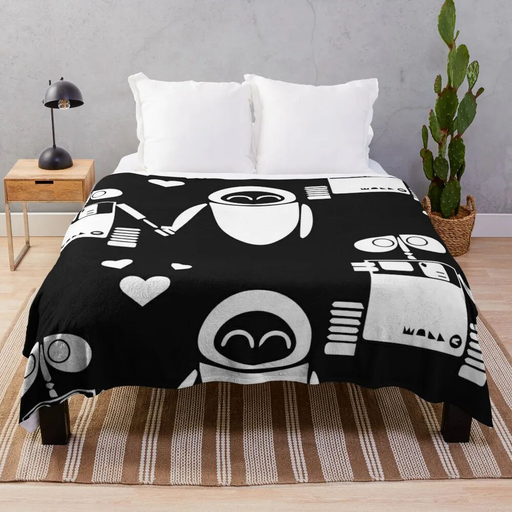 

Cute robot Throw Blanket Loose Luxury Throw Stuffeds Blankets