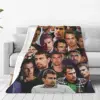 Theo James Photo Collage Blanket Fleece Warm Sofa Throw Blankets For Couch Bedding Travel Throws Bedspread Quilt 1
