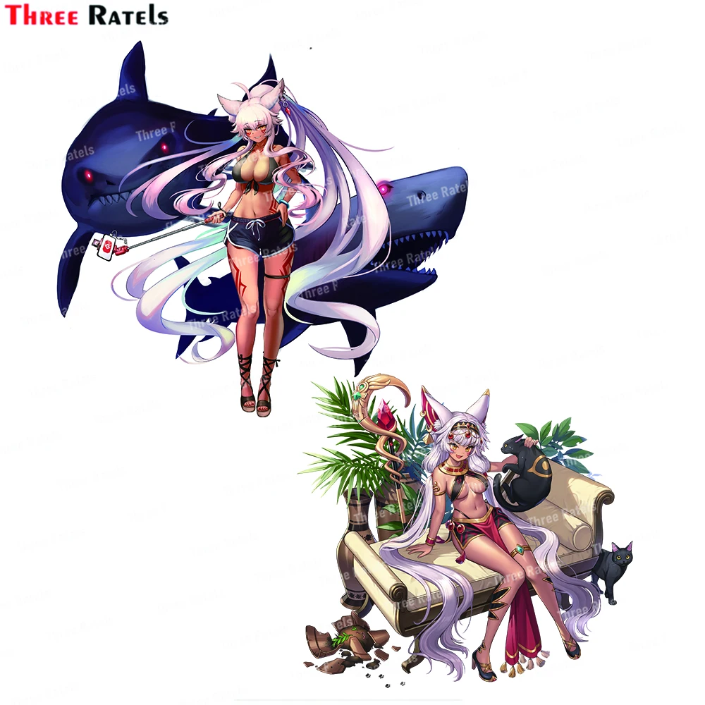 

Скейтборд для ноутбука Three Ratels I832 Ice Witch Lupina Guardian Tales, искусственная граффити, ПВХ Подарочная игрушка, водонепроницаемая наклейка Wholes