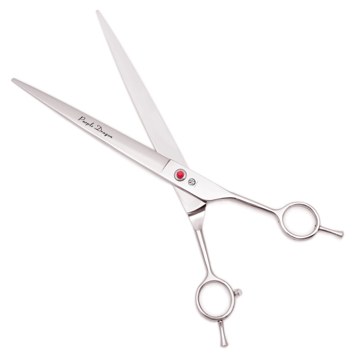 Purple Dragon 9" Dog Grooming Scissors Japan Stainless Straight Scissors Curved Shears Professional Pet Add Bag Z4005