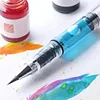 Self-priming watercolor pen, piston ink pen, can be filled with water (no liquid pigment) for painting, calligraphy and coloring 4