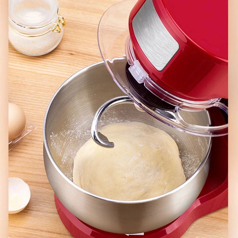 3/3.5L Bowl Stand Mixer Electric Chef Machine Flour Mixing Blender Food Processor Kneading Cake Bread Dough Whisk Eggs Beater EU 2