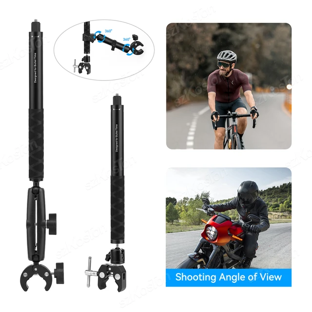 Motorcycle 3rd Person View Invisible Selfie Stick for GoPro 12 Max Hero11  Insta360 One X3 X2 OneR Camera RAM Mount Accessories - AliExpress