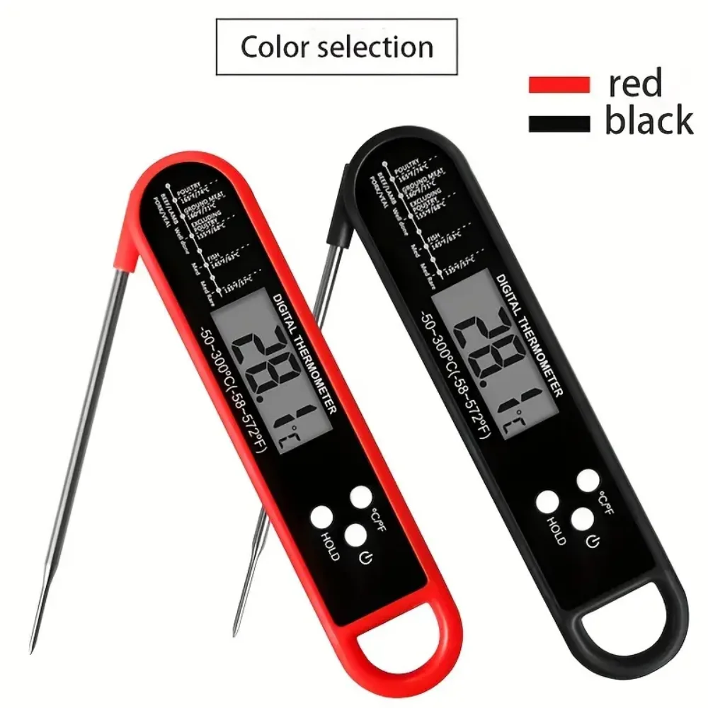 Stainless Steel Digital Instant Read Cooking Thermometer with Probe