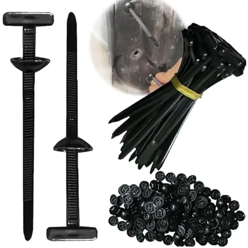 20/50/100PCS Cable Ties Buckle Auto Fastener Screw Replacement Clip Car Fenders Trunk Engine Guard Panel Wire Management Tools