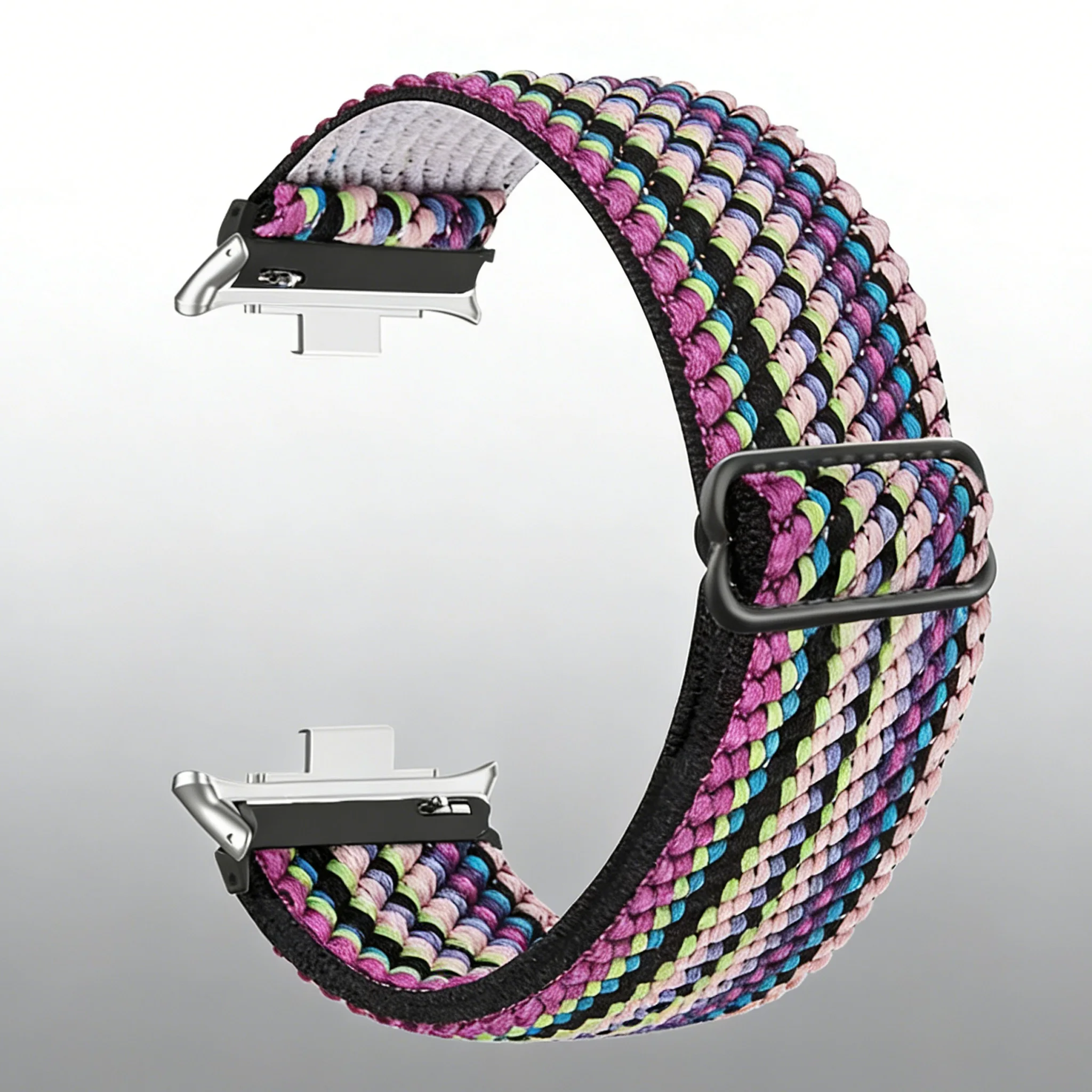 Elastic Nylon Solo Braided Watch Band Loop - Universal Replacement Bracelet