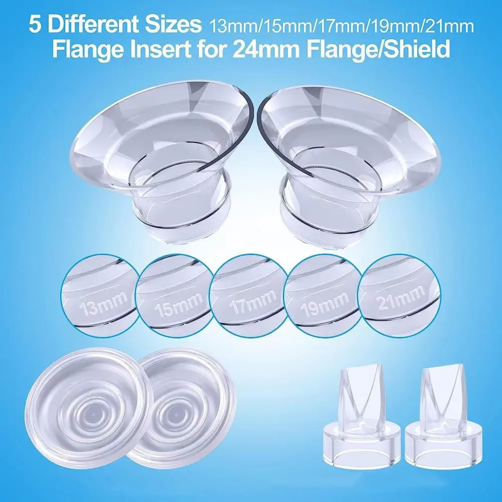 Food-grade Silicone Nipple Adapters Bpa-free Breast Pump Parts Universal Breast Pump Caliber Converters Easy Safe for Efficient