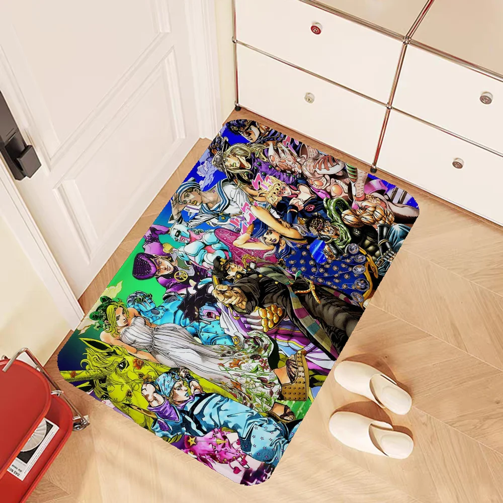 Carpet JoJo S Bizarre Adventure Floor Mat Nordic Style Home Doormat Bathroom-Toilet Mats Bedroom Hotel Decor Mat