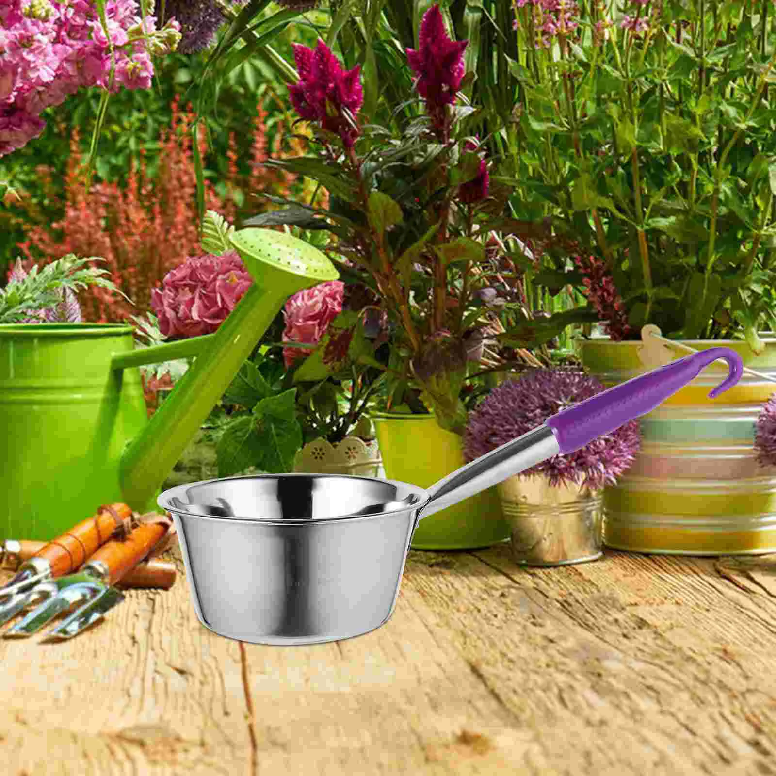 Water Ladle Outdoor Scoop for Dining Hall Large Kitchen Gadget Stainless Steel Camping