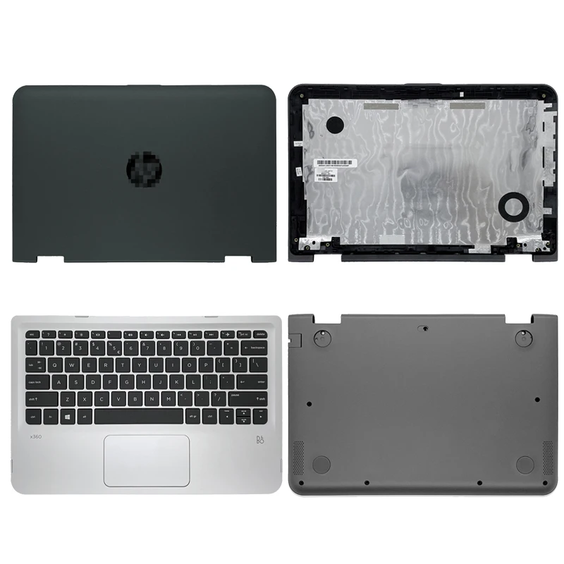 

Новинка для HP Pavilion x360 11-K 310 G1 G2 TPN-W112 задняя крышка ЖК-дисплея/Упор для рук/Нижняя крышка 824201-001 796218-041 824202-001 черный