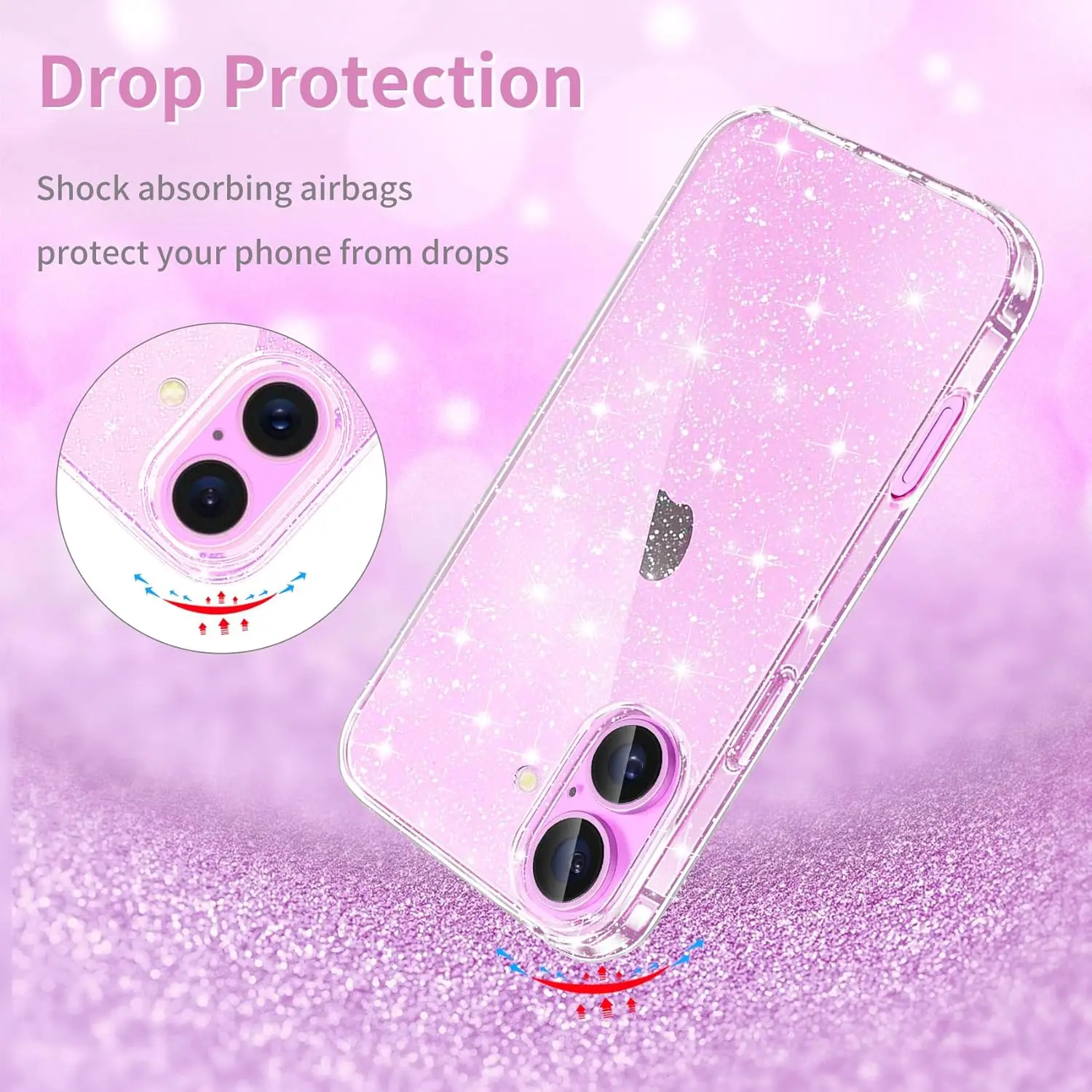 Glitter Clear Phone Cover Accessories