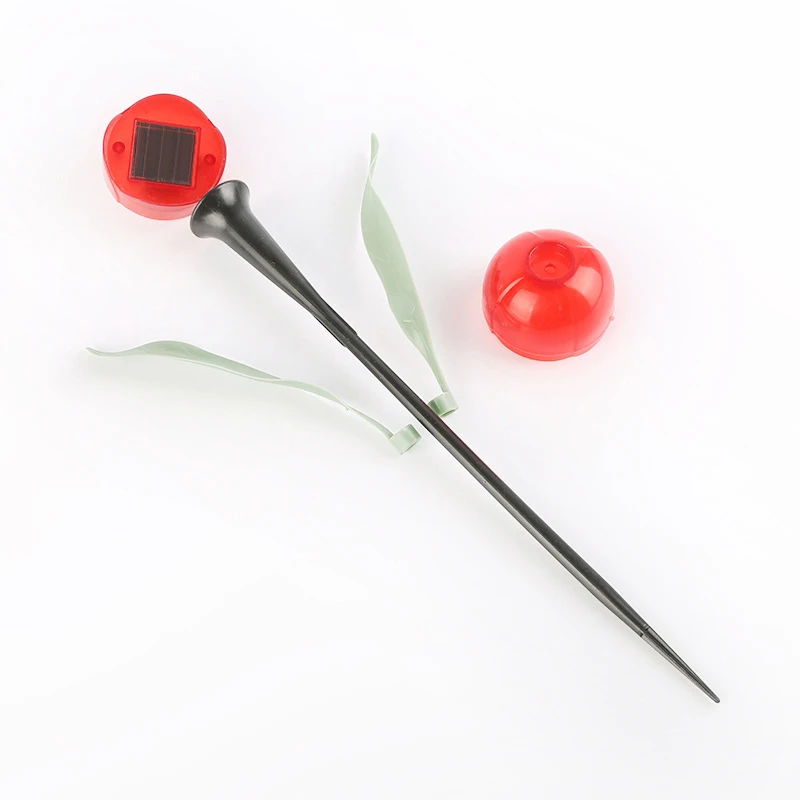1Pcs Garden Tulip Flower Shape LED Solar Powered Waterproof Tube Lawn Lights Standing Decor for Yard Outdoor Party Xqmg solar lights solar led lights solar ground lights lawn lamp garden lighting