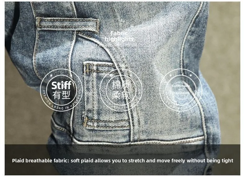PlatiNum Cargo Jeans Fabric Detail
