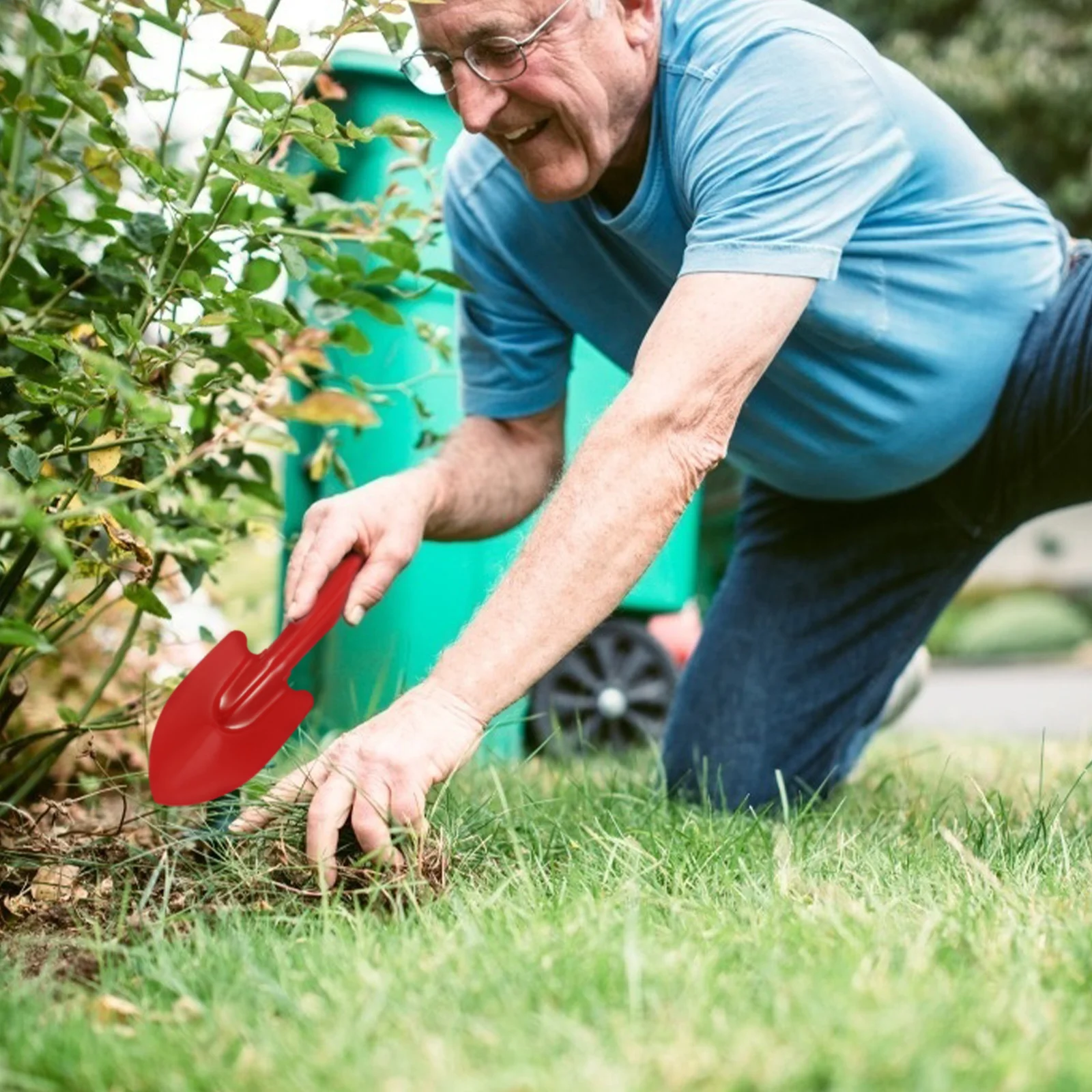 4 Pcs Gardening Shovels Ergonomic Iron Planting Tools Red Green Lightweight Portable Soil Digging for Flowers