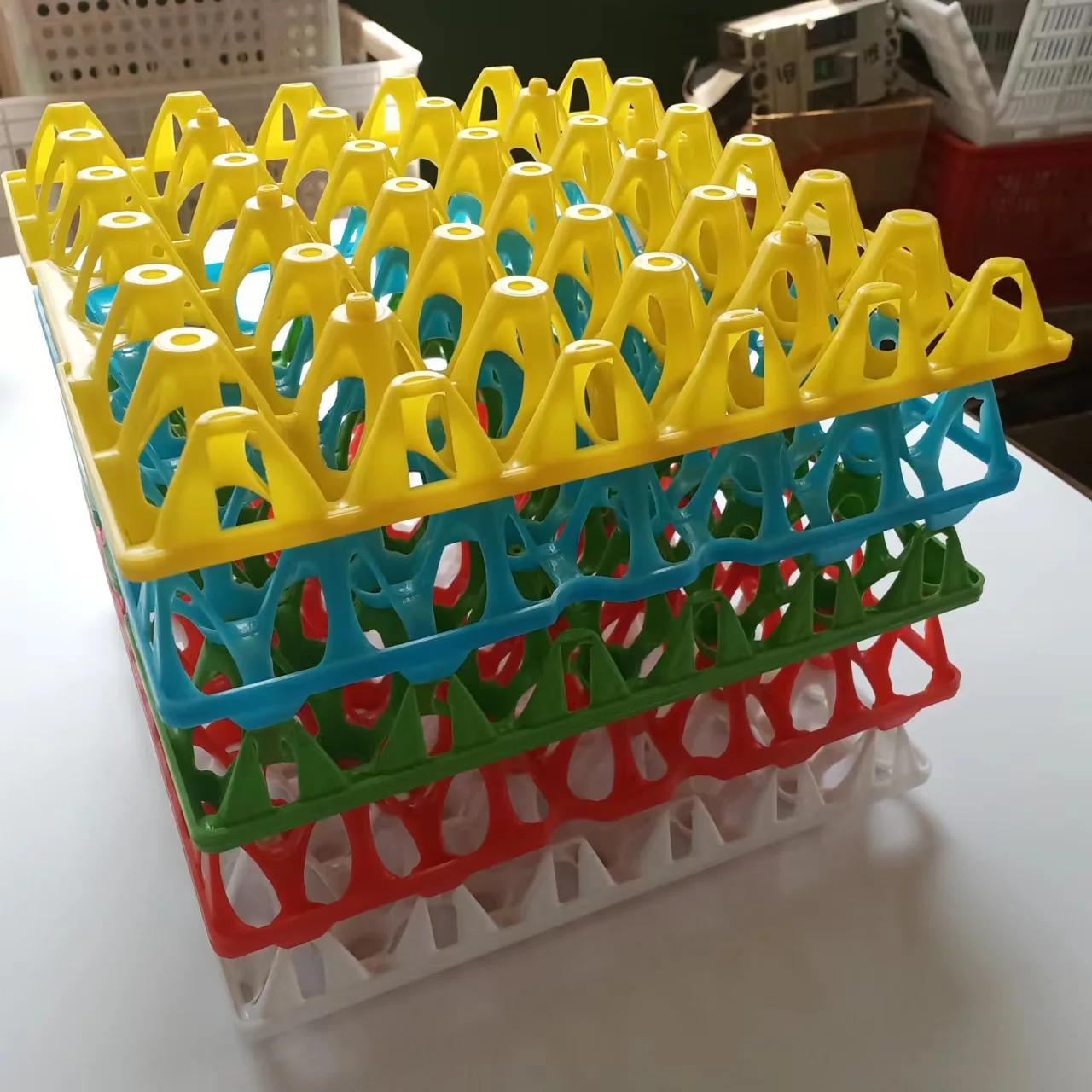 Plastic Egg Tray 30 Pieces Set oproof Anti-Aging Drop Protection Storage Tray for Long Distance Transportation Egg Box