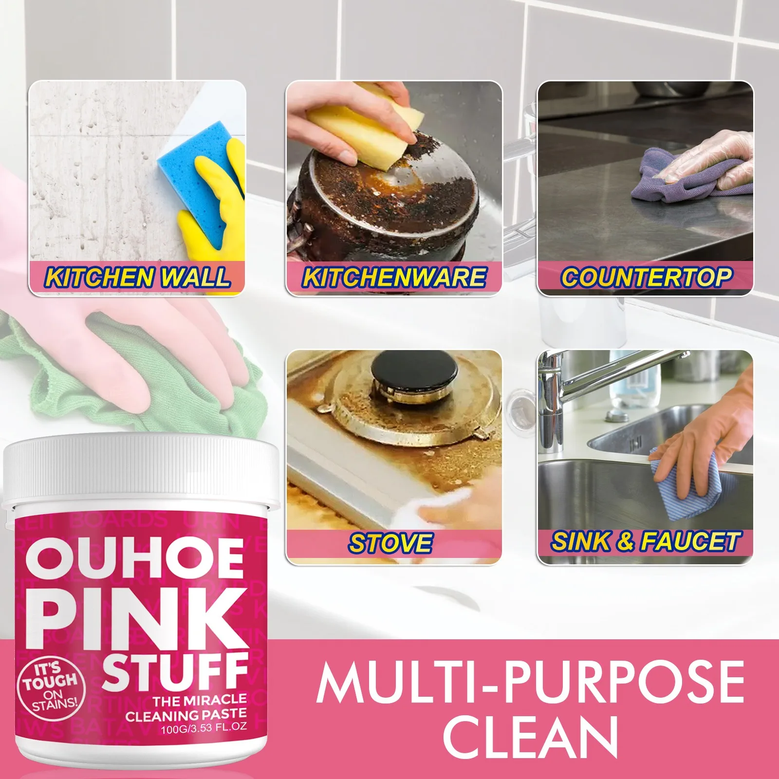 Cleaning Cream Mild Multifunctional For Home Kitchen