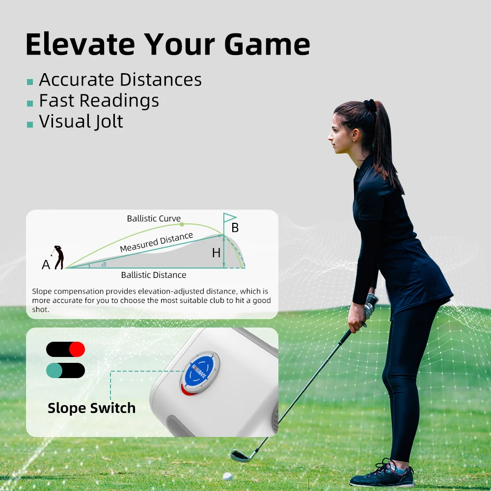 Nohawk Golf Range Finder with Slope Switch 3