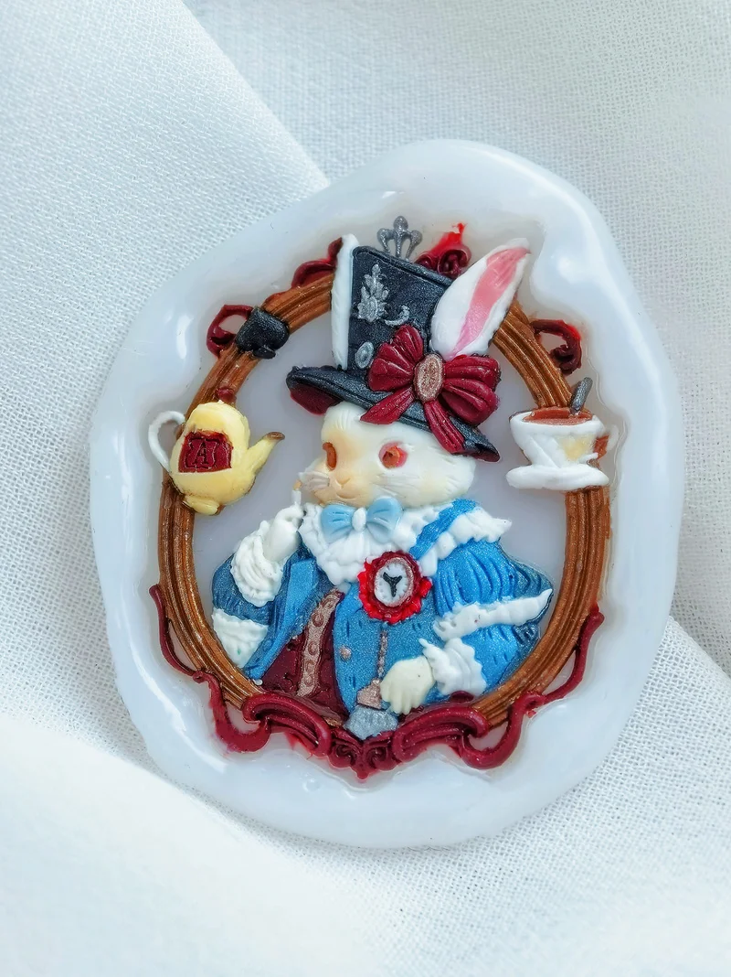 Bunny Fire Seal Stamp Copper Head Special-Shaped 3d Relief Wax Seal Stamp Brass Head Envelope Toy Laser Embossing