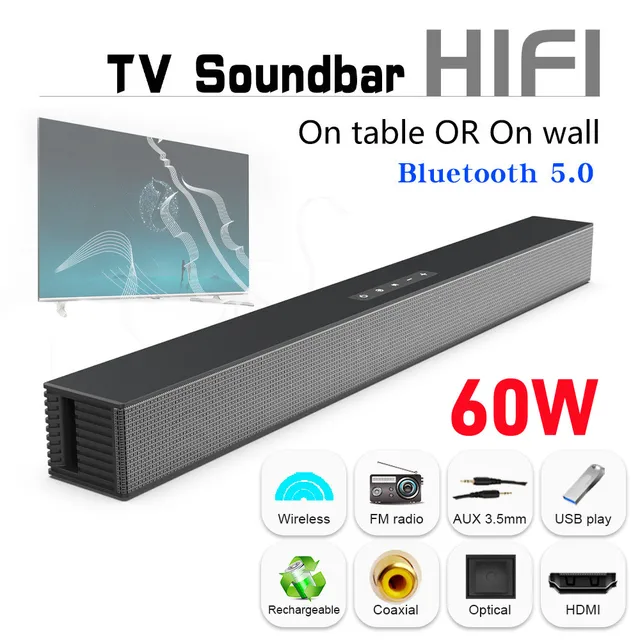 Wireless Bluetooth Sound Bar Speaker Wired Wireless Surround