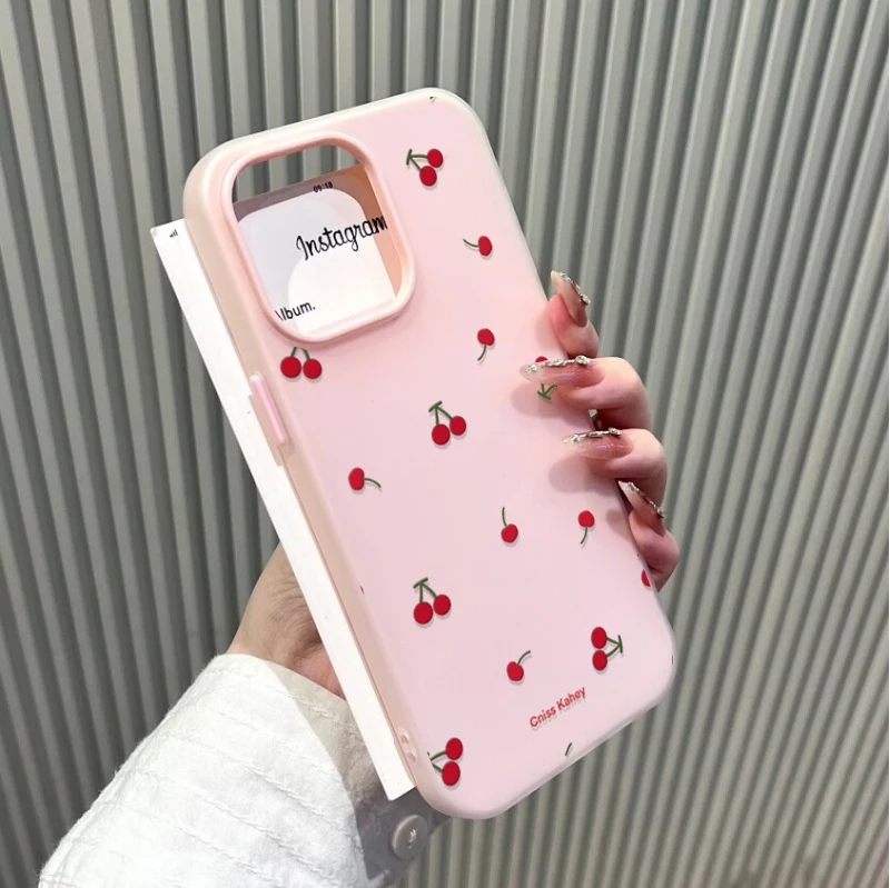Red Cherry Candy Color Phone Case Cover