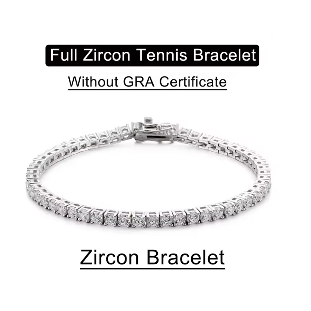 セレニティ 3mm 4mm 5mm モアサナイト テニスブレスレット レディース