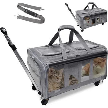 Double Rolling Carrier for Cats 1