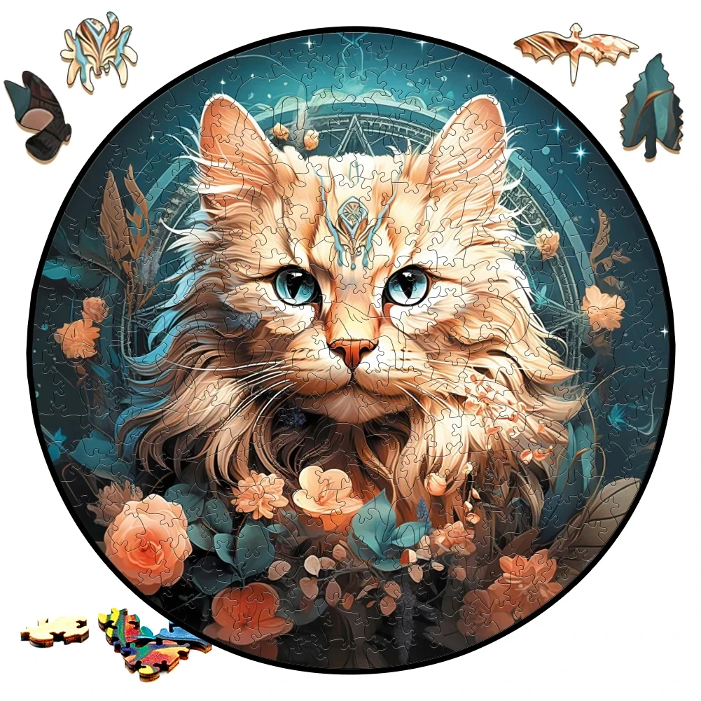 Sunflower Butterfly Jigsaw Wood Puzzle Irregular Animal Fragment Puzzle Adults Relieve Stress Gift