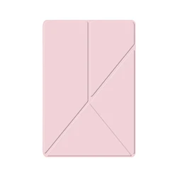 Premium Magnetic Smart Book Cover for Tablets - Enhanced Protection and Style (Pink)