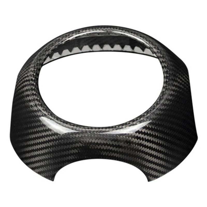 

Real Carbon Fiber Steering Wheel Cover For MINI COOPER R55 R56 R57 R58 R60 R61 Sticker Parts Accessories