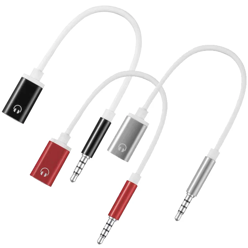 Headphone Adapter Cable 1pcs 3.5mm Male To Type-C Female Headphone Aux Cable Converter Type-C To Flat Headphone Round Head Adapter Cable