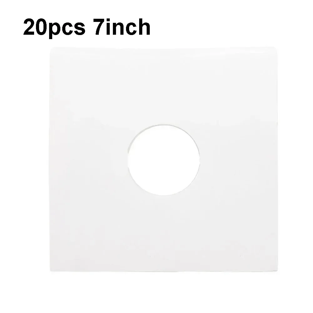 20pcs Protective Bag 12inch 10inch 7 Inch White Vinyl Record Protecter LP Bags Record Sleeves