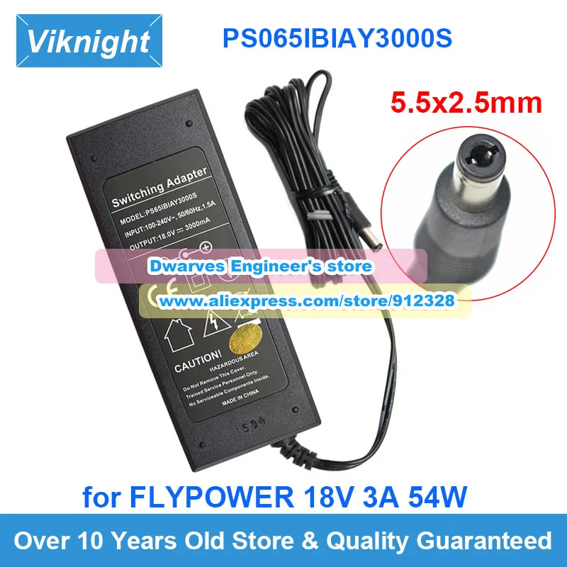 Оригинальное зарядное устройство для ноутбука PS065IBIAY3000S коммутационный адаптер переменного тока 18V3A 54W для источника питания FLYPOWER PS0651B1AY3000S